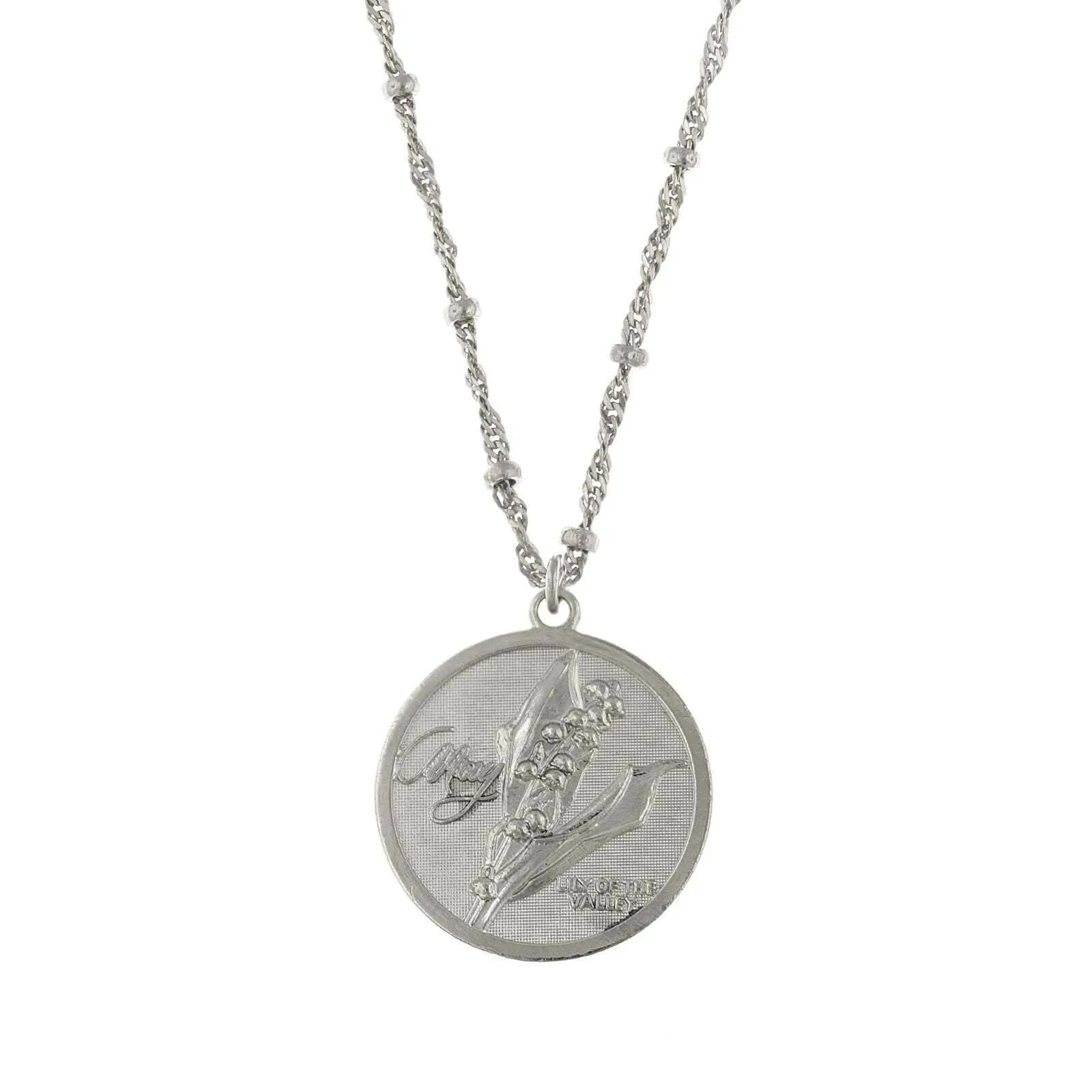 1928 Jewelry Flower Of The Month Pendant Necklace 16"   3" Extender 1928 Jewelry