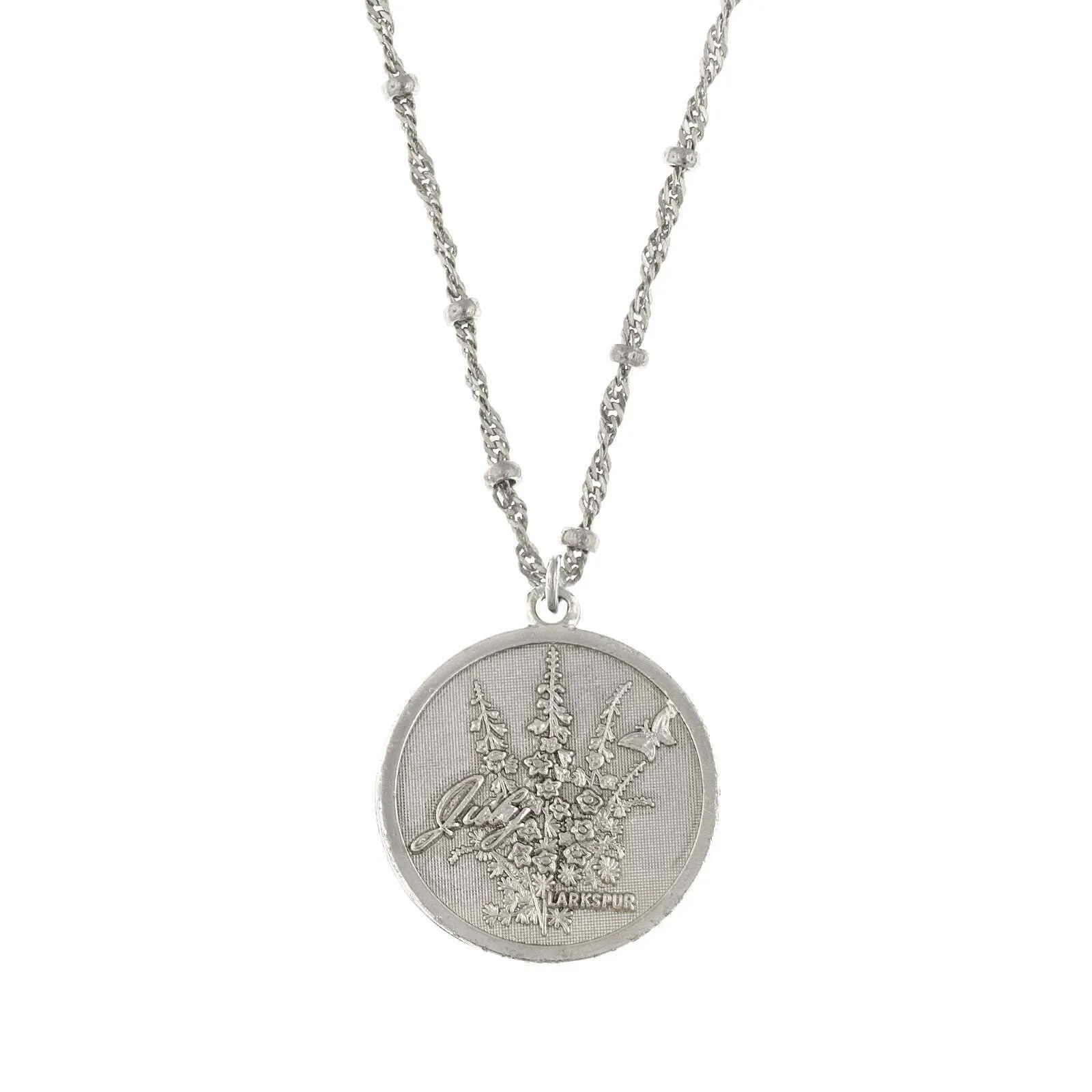 1928 Jewelry Flower Of The Month Pendant Necklace 16"   3" Extender 1928 Jewelry