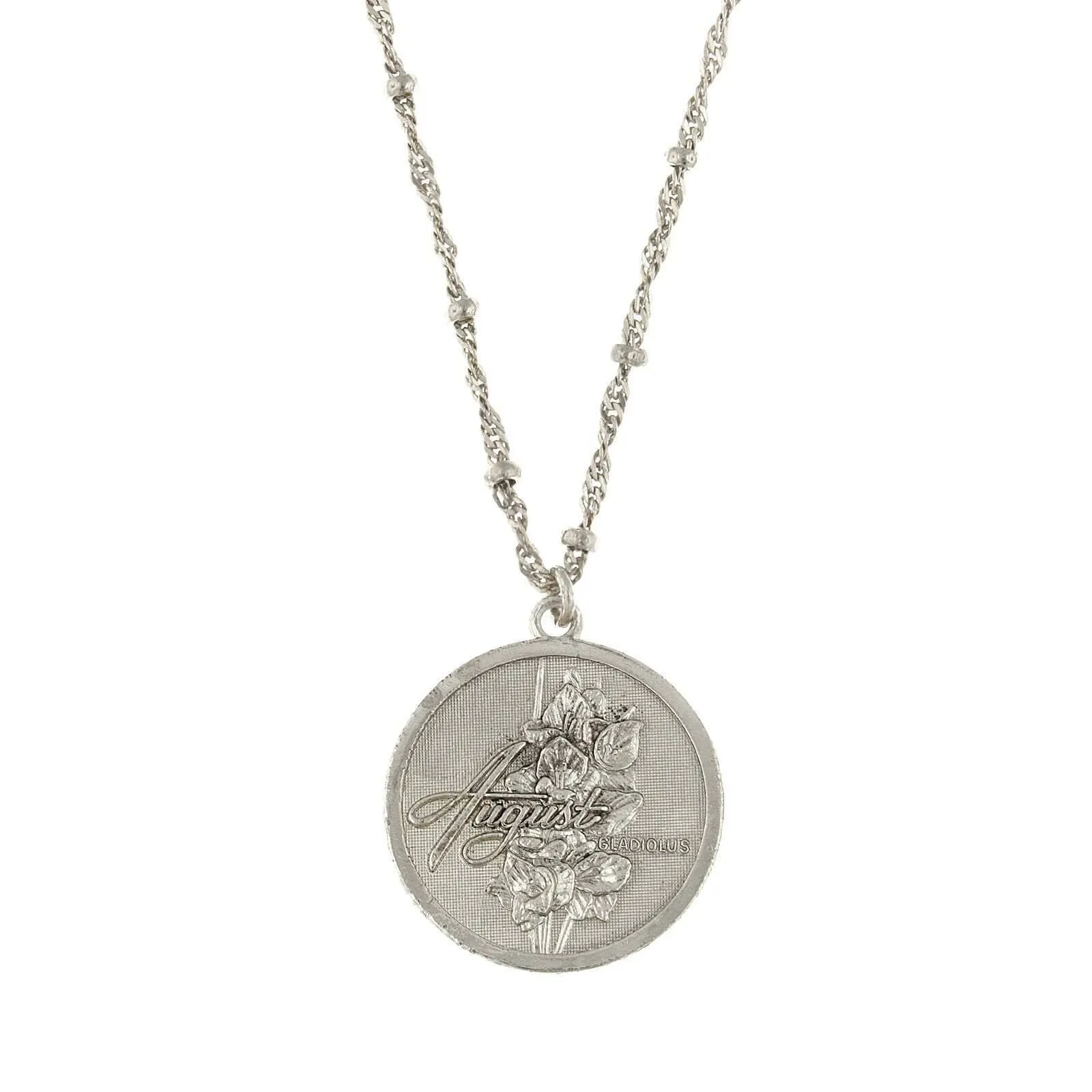 1928 Jewelry Flower Of The Month Pendant Necklace 16"   3" Extender 1928 Jewelry