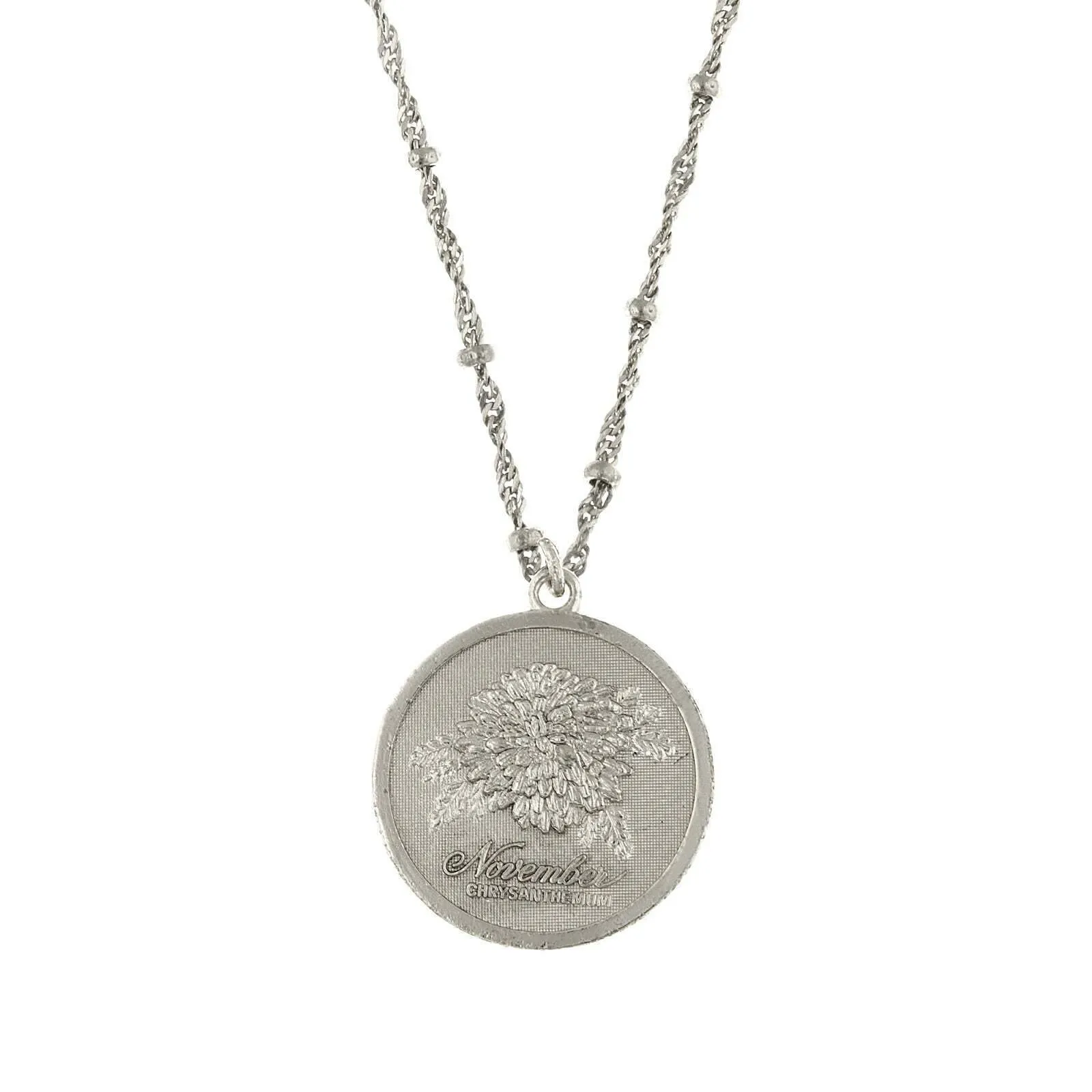1928 Jewelry Flower Of The Month Pendant Necklace 16"   3" Extender 1928 Jewelry