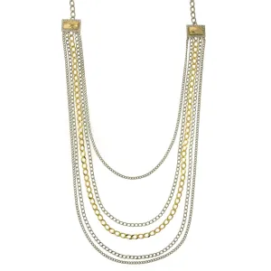 1928 Jewelry Fusion Lux Draped Chain Necklace 26" 1928 Jewelry