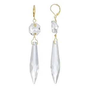 1928 Jewelry Icicle Dreams Crystal Linear Drop Earrings 1928 Jewelry
