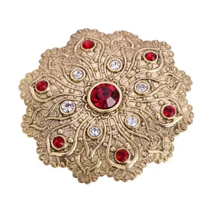 1928 Jewelry Imperial Flower Crystal Brooch 1928 Jewelry