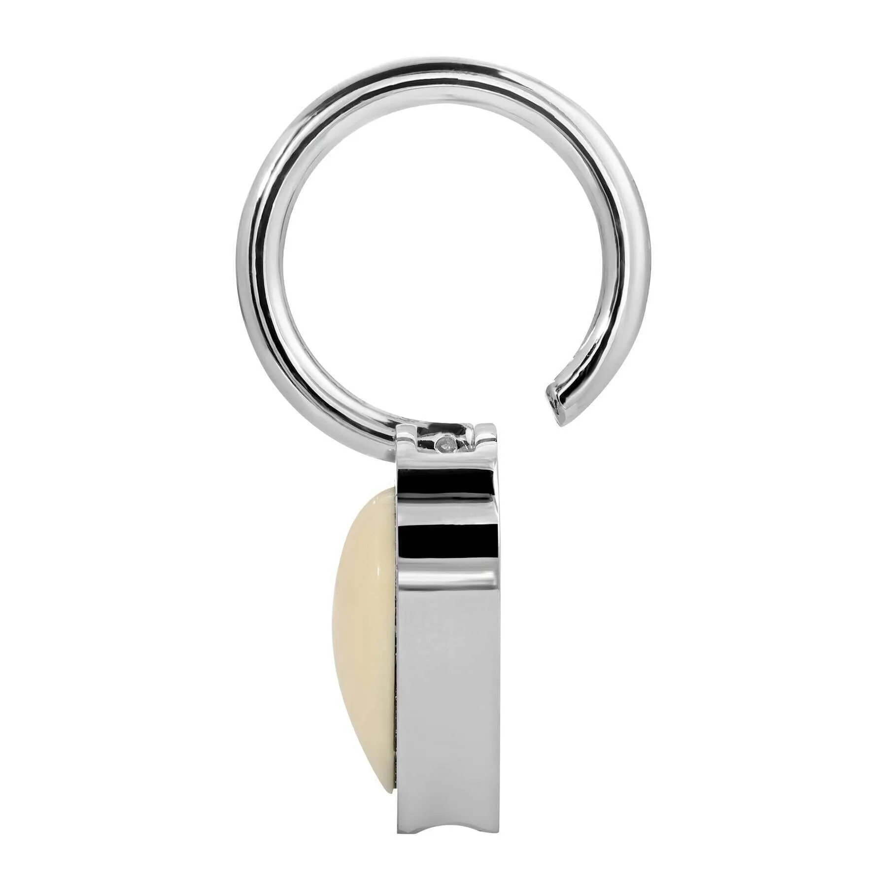 1928 Jewelry Ivory Stone Heart Key Ring 1928 Jewelry