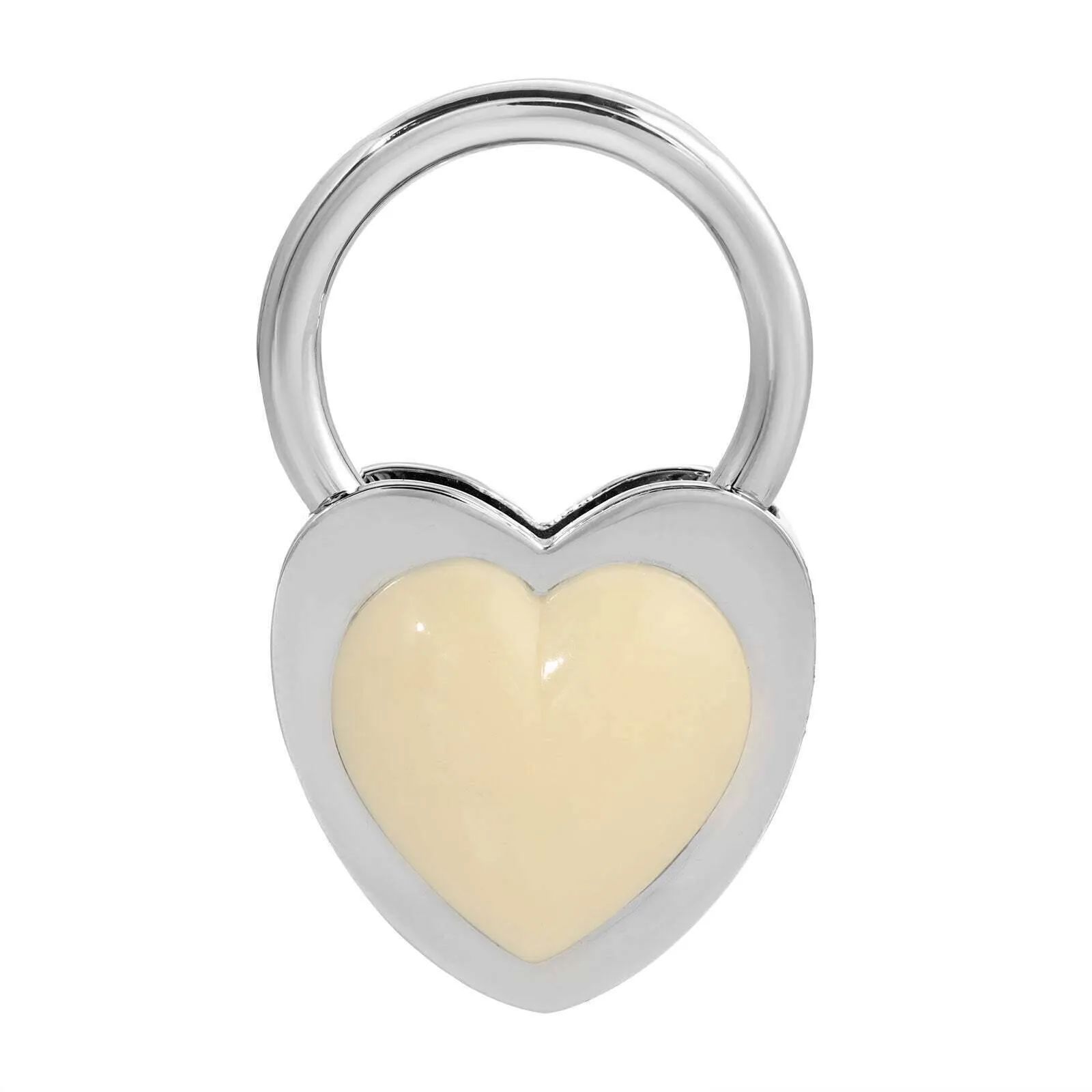 1928 Jewelry Ivory Stone Heart Key Ring 1928 Jewelry