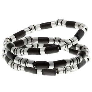 1928 Jewelry Jet Black Stretch Bracelet Trio 1928 Jewelry