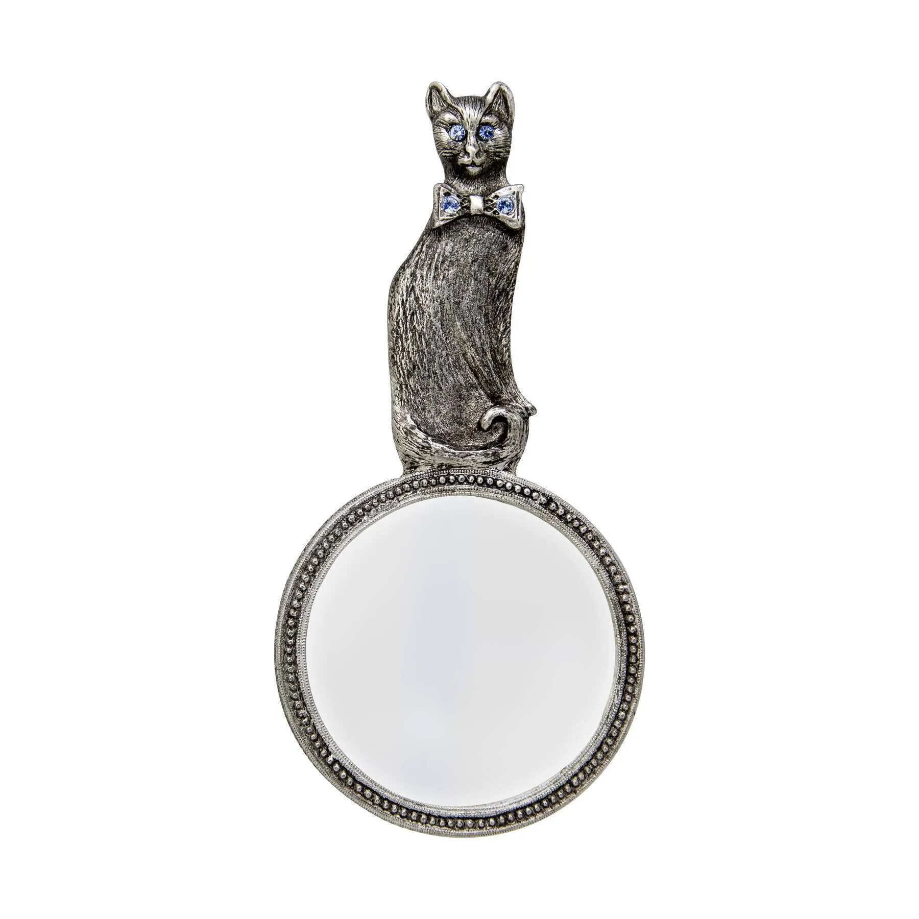 1928 Jewelry Light Sapphire Blue Crystal Cat Handheld Magnifying Glass - Magnification Power 1-2X 1928 Jewelry