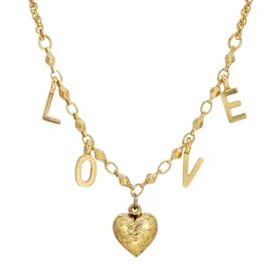 1928 Jewelry Love Initials Heart Pendant Necklace 16" 1928 Jewelry