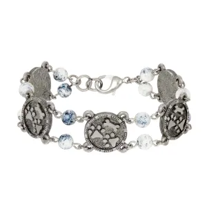 1928 Jewelry Paws & Bone Beaded Link Bracelet 1928 Jewelry