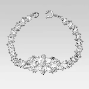1928 Jewelry Pear & Round Multi Austrian Crystal Link Bracelet 1928 Jewelry