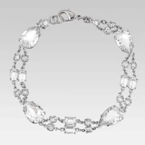 1928 Jewelry Pear Austrian Crystal Link Bracelet 1928 Jewelry