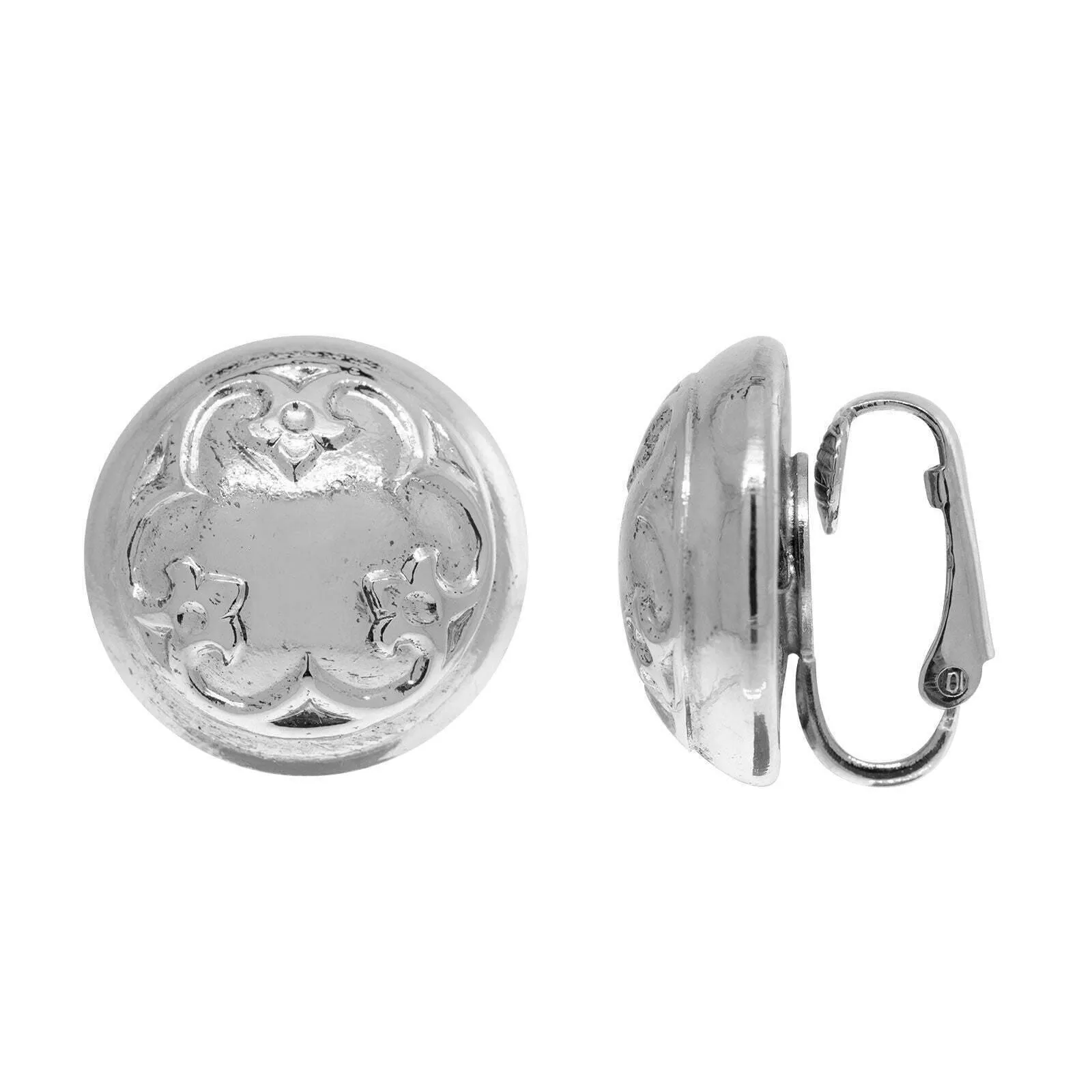 1928 Jewelry Petite Round Classic Clip On Earrings 1928 Jewelry