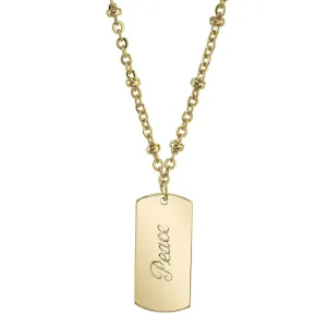 1928 Jewelry Sentiments Dog Tag Pendant Necklace 16"   3" Extender 1928 Jewelry