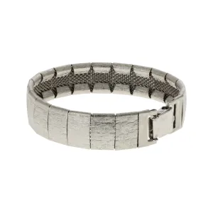 1928 Jewelry Textured Metal Link Mesh Bracelet 1928 Jewelry