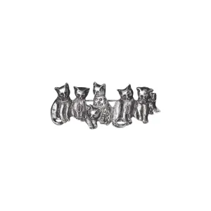 1928 Jewelry Timeless Cats Faux Marcasite Pin 1928 Jewelry
