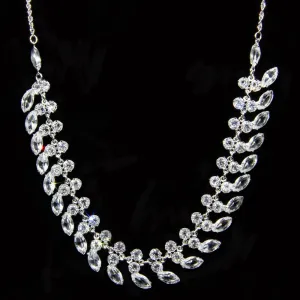 1928 Jewelry True Vintage Vintage Austrian Crystal Collar Necklace 15" 1928 Jewelry
