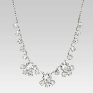 1928 Jewelry Vintage Austrian Crystal Round Crystal Necklace 16"   3" Extender Adjustable 1928 Jewelry