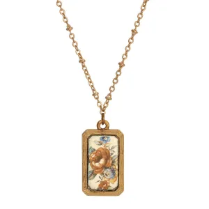 1928 Jewelry Vintage Floral Bloom Pendant Necklace 18" 1928 Jewelry