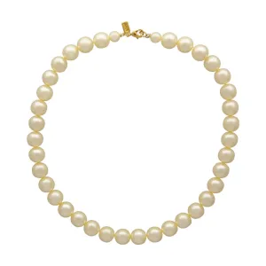 1928 Jewelry White 12mm Faux Pearl Strand Necklace 18" 1928 Jewelry