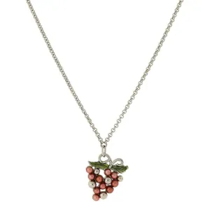 1928 Jewelry Winery Purple Grapes Pendant Necklace 16"   3" Extender 1928 Jewelry