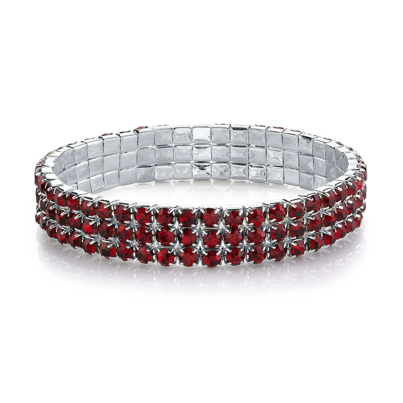 2028 Jewelry 3-Row Rhinestone Stretch Bracelet 1928 Jewelry