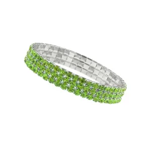 2028 Jewelry 3-Row Rhinestone Stretch Bracelet 1928 Jewelry