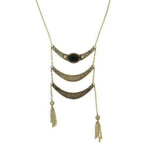 2028 Jewelry Antique Inspired Ladder And Tassel Necklace 28" 1928 Jewelry