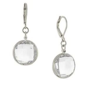 2028 Jewelry Clear Crystal Glass Drop Earrings 1928 Jewelry