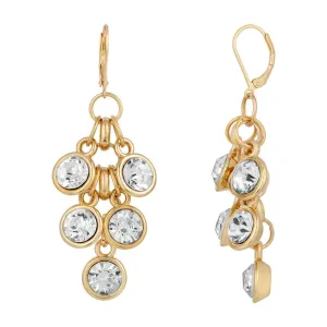 2028 Jewelry Crystal Cluster Drop Earrings 1928 Jewelry