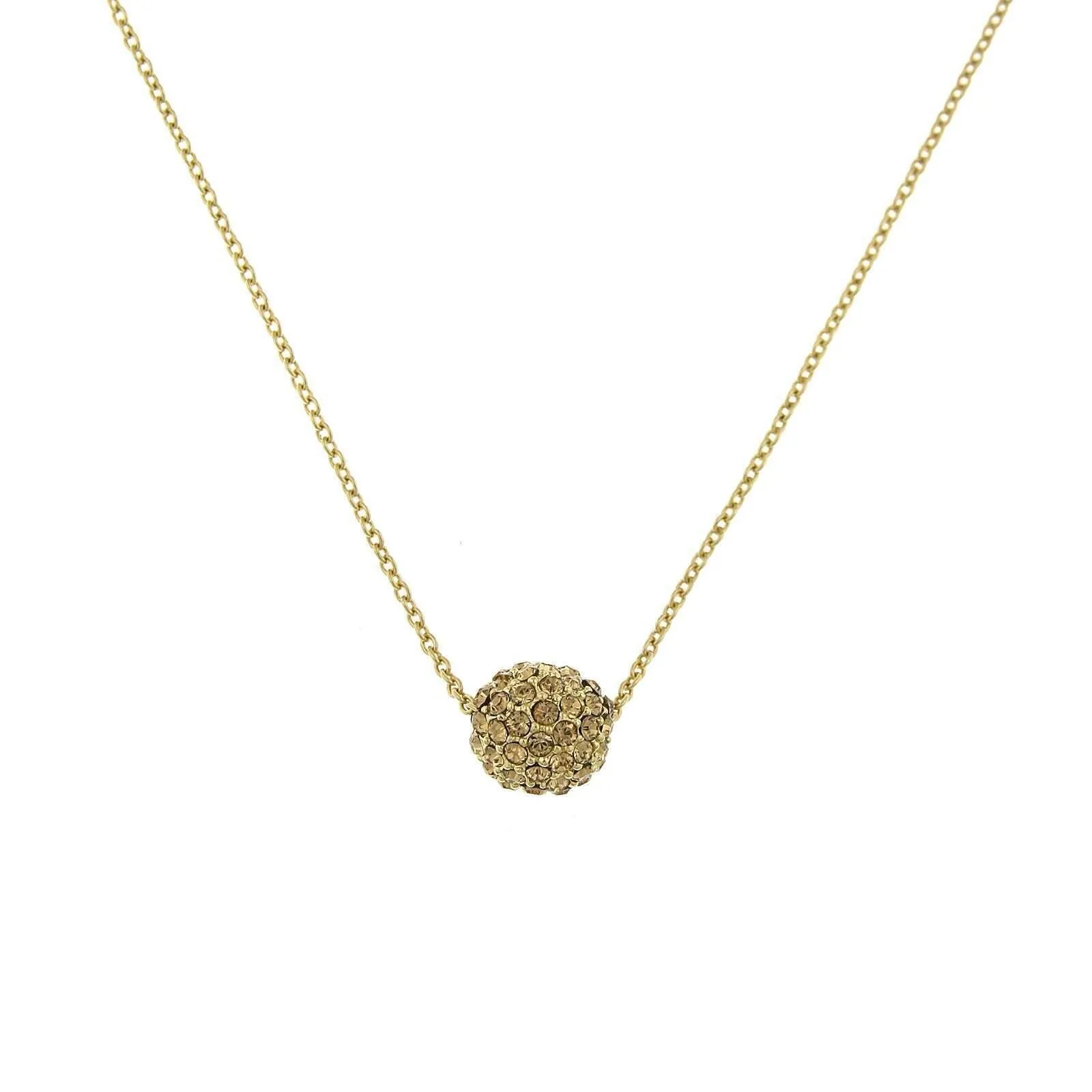 2028 Jewelry Crystal Fireball Pendant Necklace 16" 1928 Jewelry