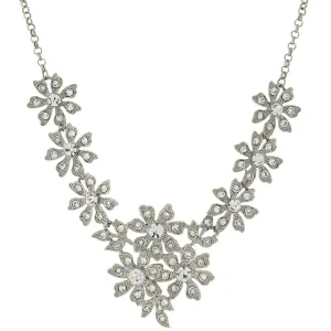 2028 Jewelry Crystal Flower Statement Necklace 16"   3" Extender 1928 Jewelry