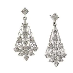 2028 Jewelry Crystal Lantern Drop Earrings 1928 Jewelry