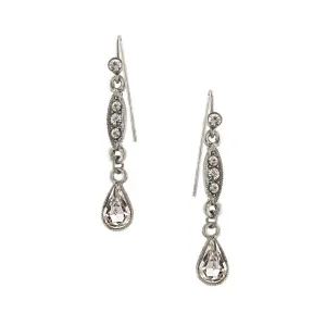 2028 Jewelry Crystal Linear Teardrop Earrings 1928 Jewelry