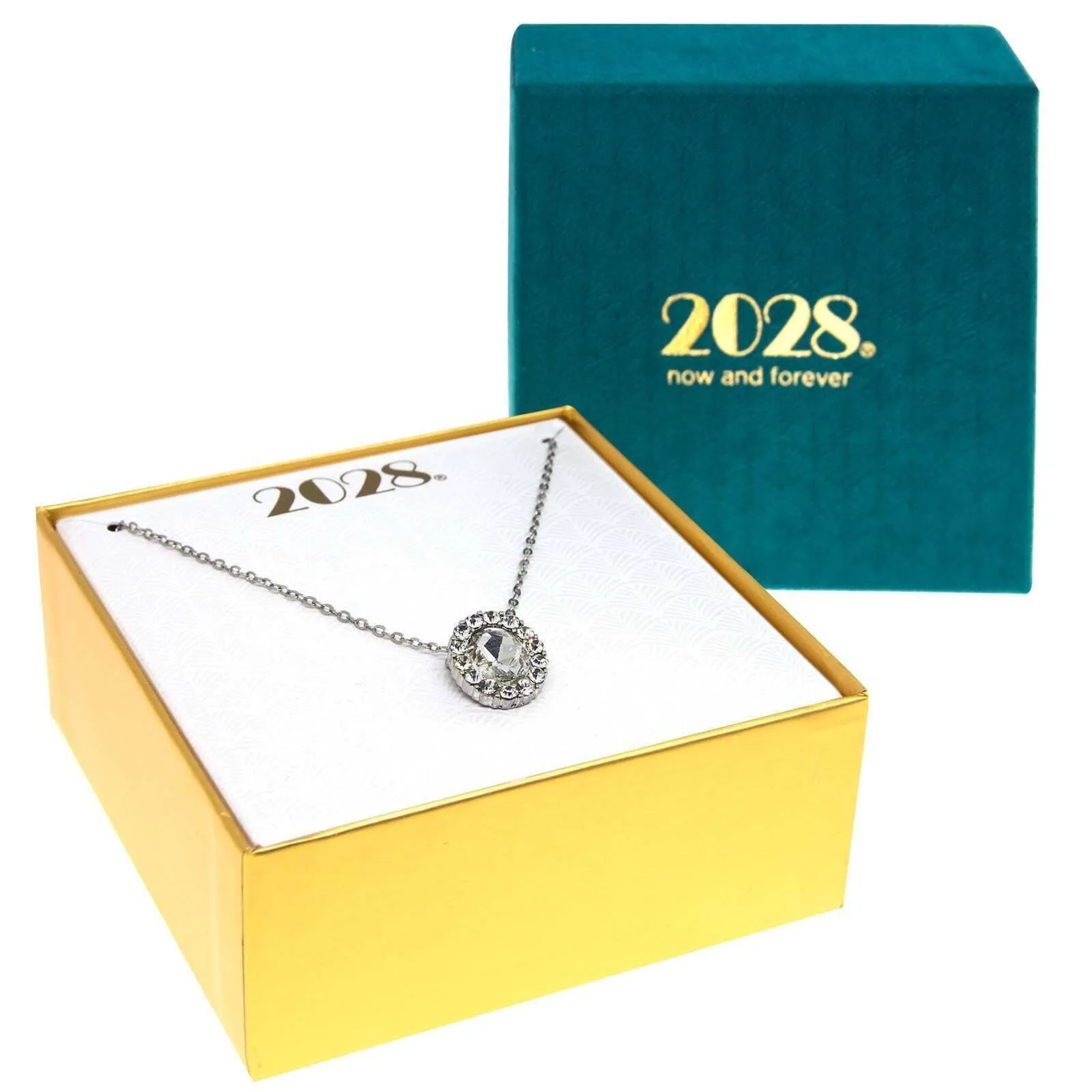 2028 Jewelry Crystal Oval Pendant Necklace 16"   3" Extender 1928 Jewelry