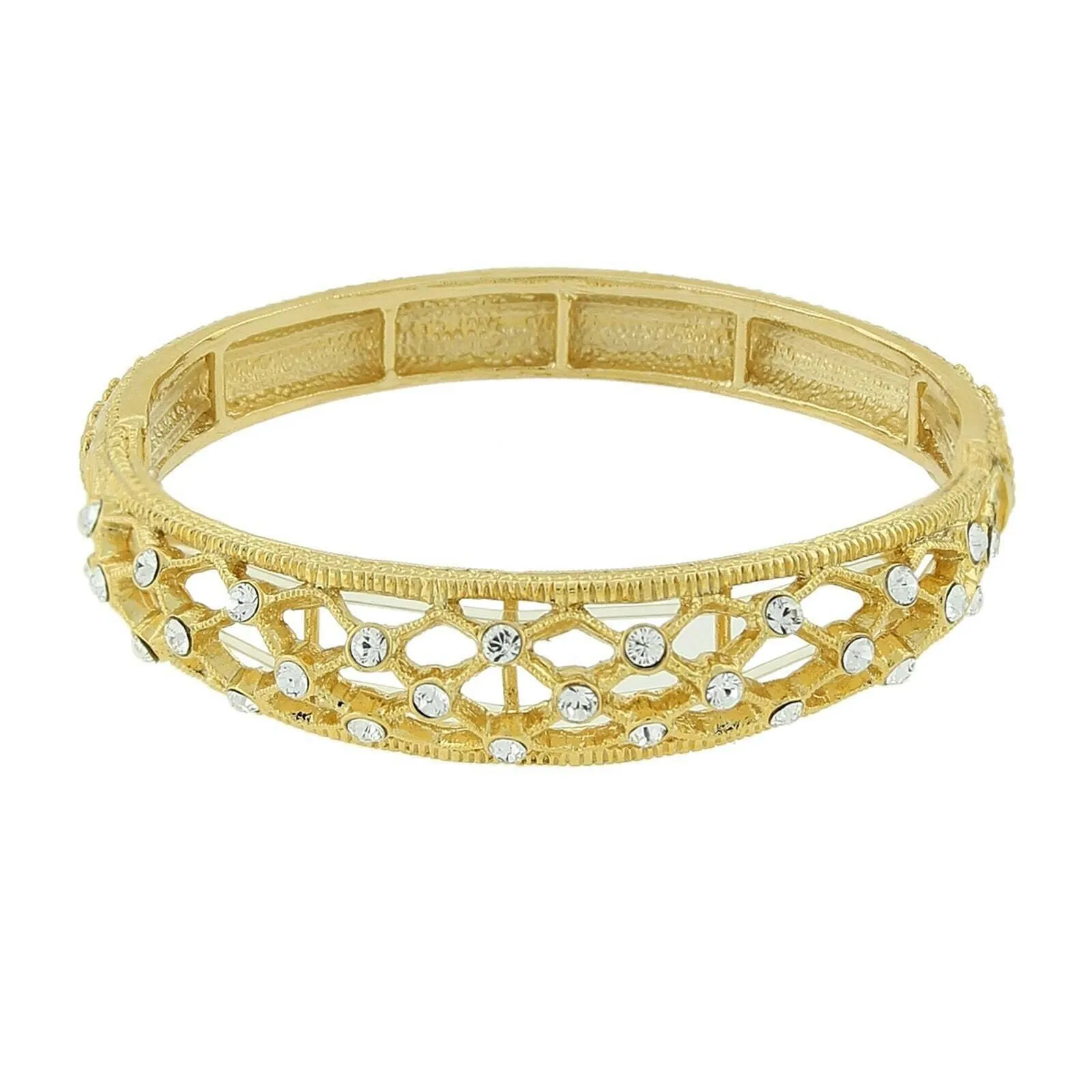 2028 Jewelry Crystal Slim Filigree Stretch Bracelet 1928 Jewelry
