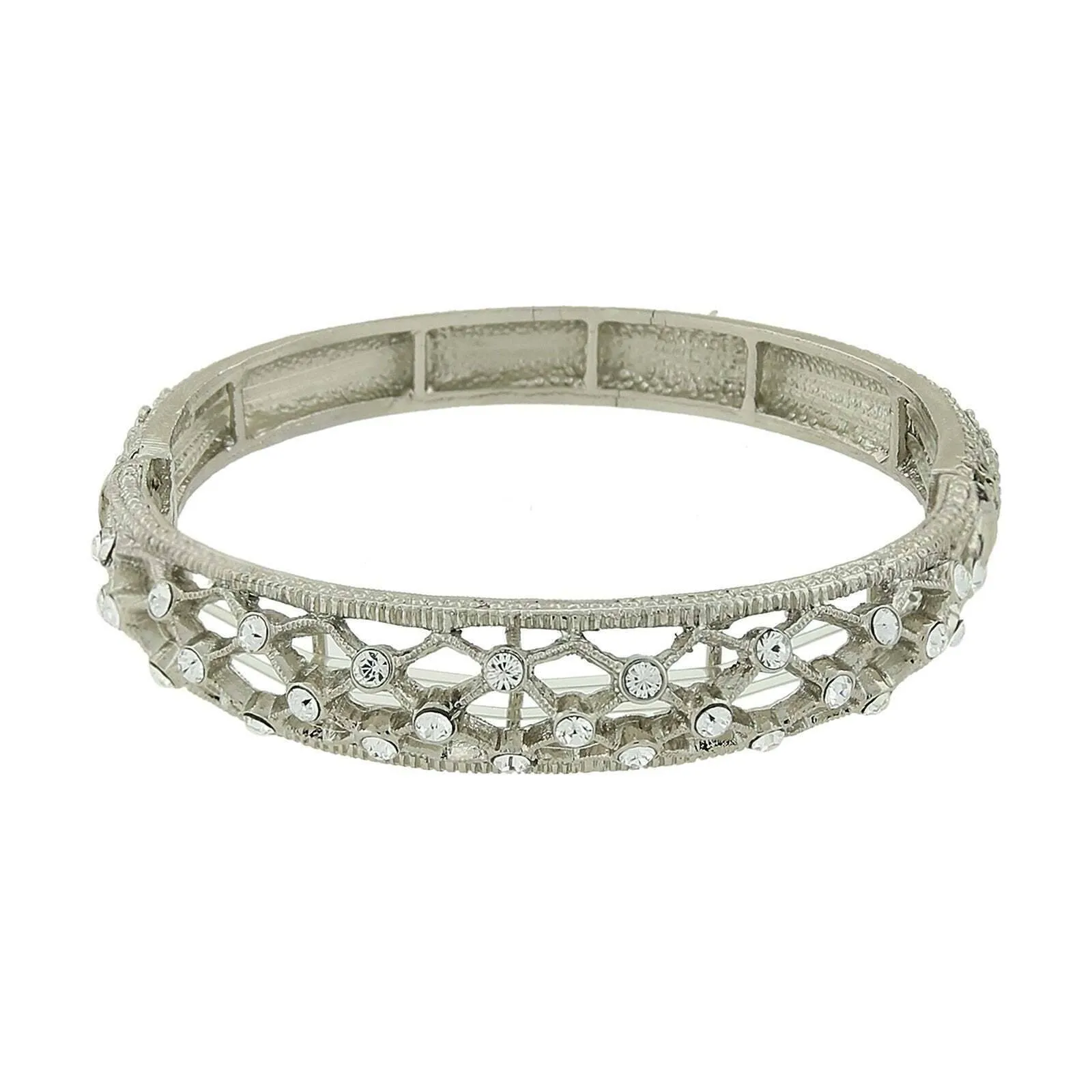2028 Jewelry Crystal Slim Filigree Stretch Bracelet 1928 Jewelry