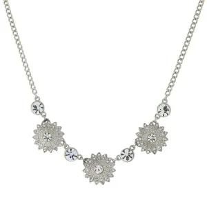 2028 Jewelry Crystal Sunburst Collar Necklace 16"   3" Extender 1928 Jewelry