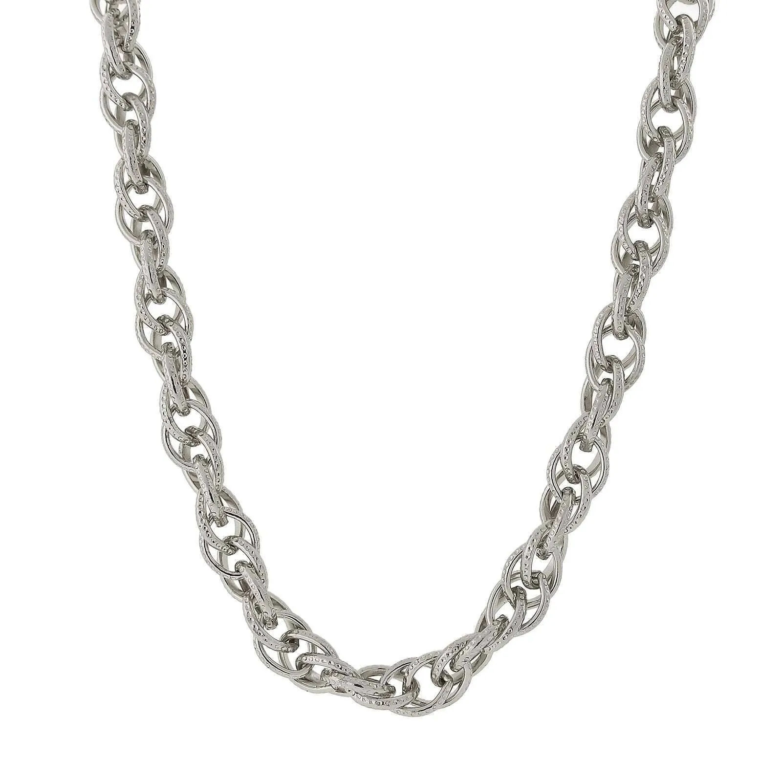 2028 Jewelry Double Link Chain Necklace 18" 1928 Jewelry