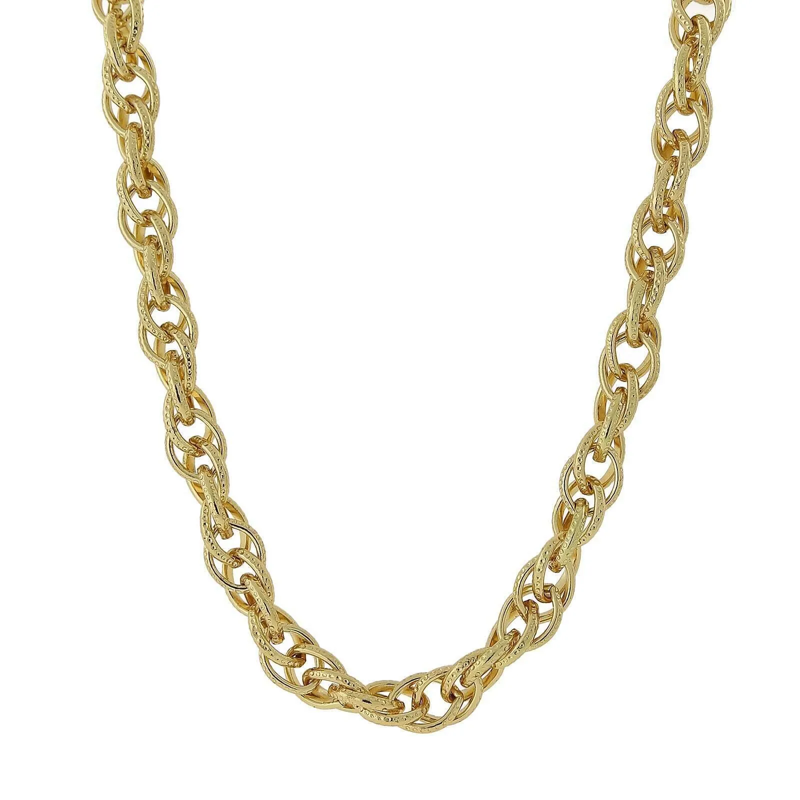 2028 Jewelry Double Link Chain Necklace 18" 1928 Jewelry