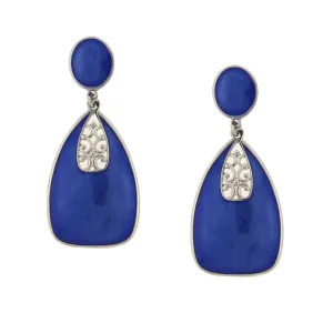 2028 Jewelry Filigree Enamel Statement Drop Earrings 1928 Jewelry
