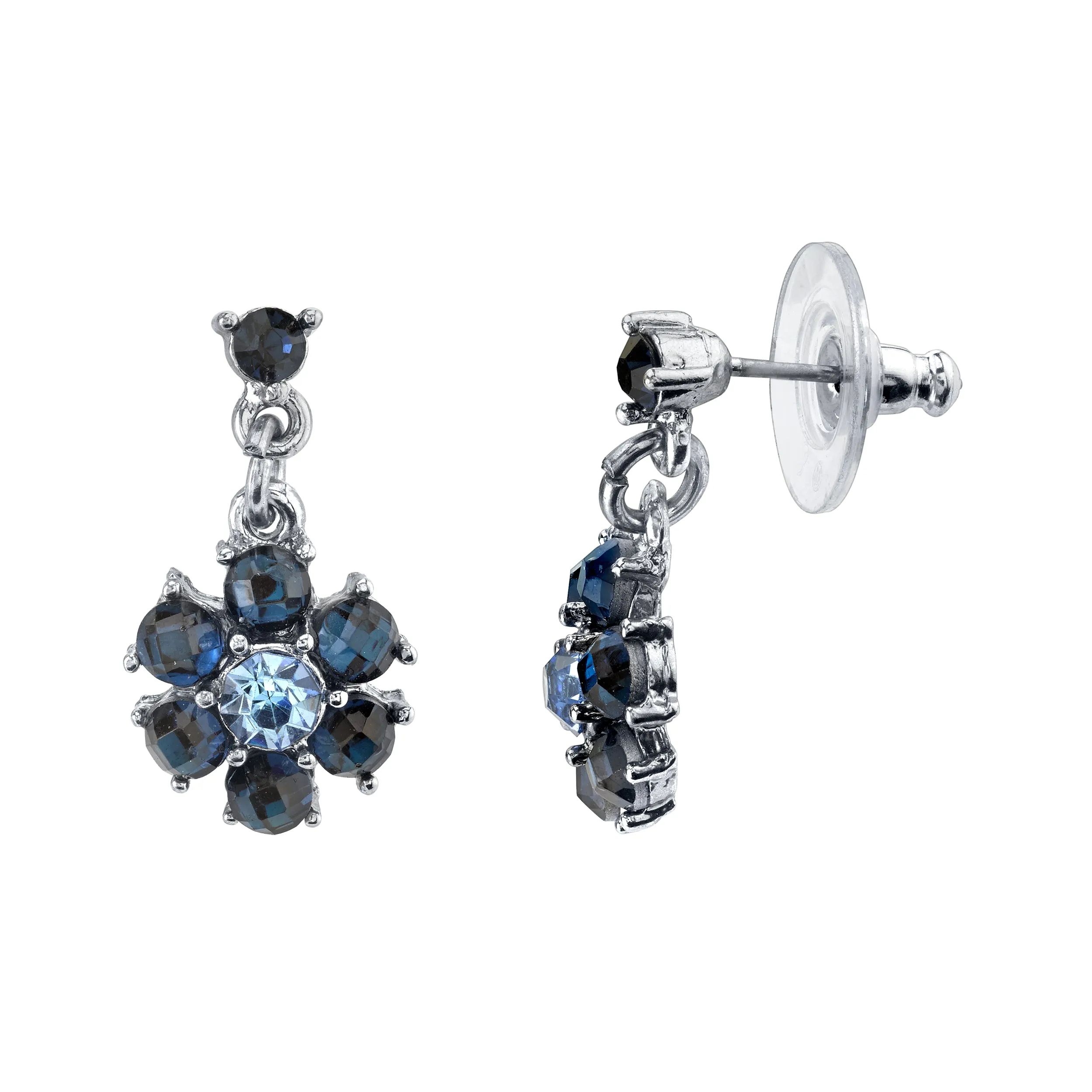2028 Jewelry Floral Montana Blue Drop Earrings 1928 Jewelry