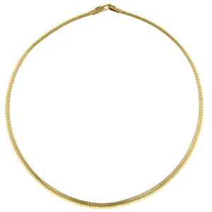 2028 Jewelry Gold Coil Omega Necklace 16" 1928 Jewelry