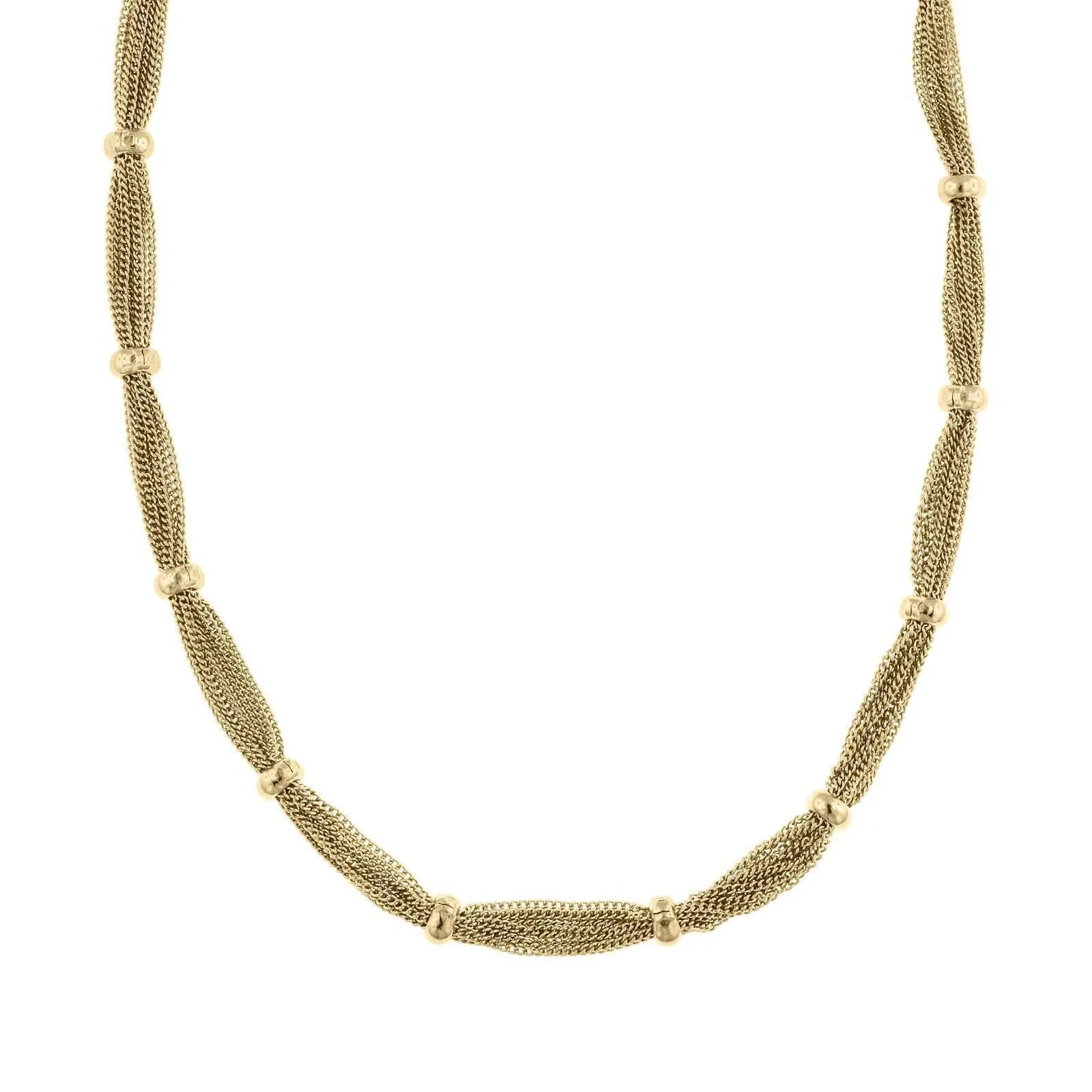 2028 Jewelry Gold Station Chain Necklace 18.5" 1928 Jewelry