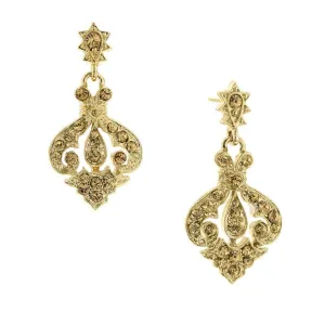 2028 Jewelry Gold-Tone Light Colorado Drop Earrings 1928 Jewelry