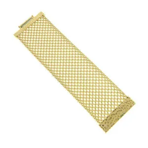 2028 Jewelry Gold Wide Mesh Hammered Magnetic Bracelet 1928 Jewelry