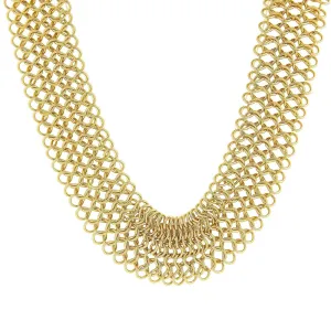 2028 Jewelry Intertwined Link Chain Collar Necklace 18"   3" Extender 1928 Jewelry