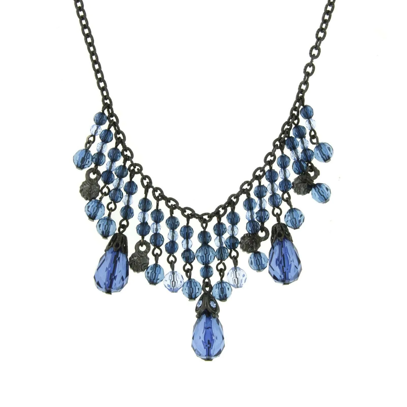 2028 Jewelry Jet Montana Bib Necklace 16"   3" Extender 1928 Jewelry