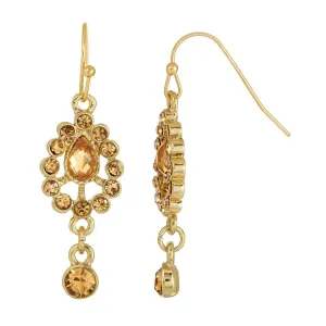 2028 Jewelry Light Brown Drop Earrings 1928 Jewelry