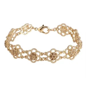 2028 Jewelry Light Colorado Crystal Flower Link Bracelet 1928 Jewelry