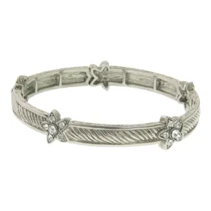 2028 Jewelry Lily Flower Crystal Stretch Bracelet 1928 Jewelry